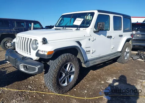 2020 Jeep Wrangler Unlimited Sahara 4X4 z USA, uszkodzony, nr VIN 1C4HJXEN1LW147765